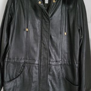 Women's Black Leather Jacket